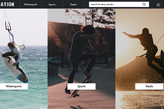 Coronation: the process of redesigning a kitesurf eCommerce store — a UX case study