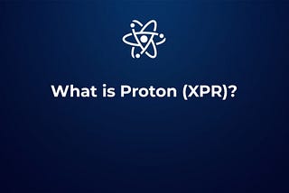 PROTON: the third generational blockchain with zero gas fees.