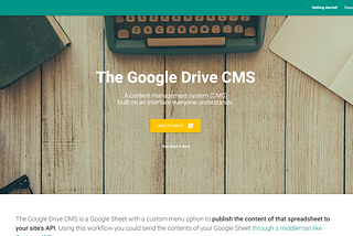 How I used Google Drive and Firebase to give my static site a CMS