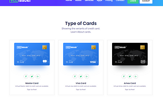 Virtual cards creat by cryptocurrency