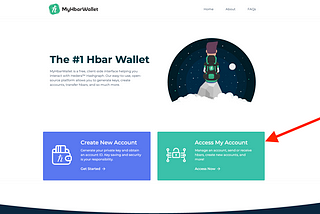 Accessing your Atomic Wallet Hedera Account using MyHbarWallet