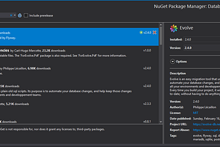 Evolve ile Database Migration