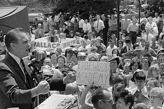 Photo of George Wallace campaign rally