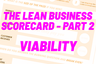 Lean Business Scorecard: Viability