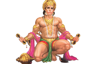 An art to represent Hanuman.