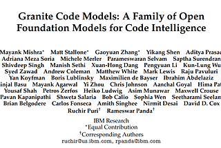 Paper Explained 144: Granite Code Models