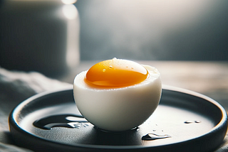 A boiled egg