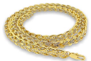 475 STONE FRANCO GOLD PLATED NECKLACE