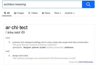 What’s in a name, Architects?