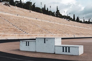 The Medal Stand at the Suffer Olympics