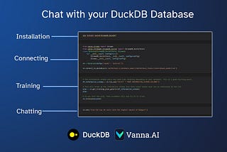 Text-to-SQL for DuckDB database using Vanna, in 25 lines of code