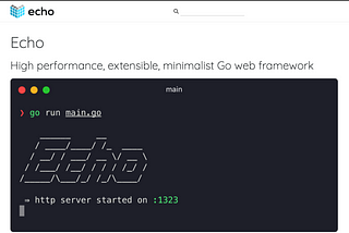 Tutorial Go Echo Web Framework