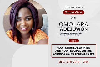 How To Decide On The Programming Language To Specialize On By Omolara Adejuwon