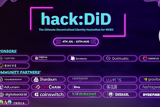 Unveiling hack:DiD — Hackathon for Self-Sovereign Identity Adoption