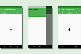 Flutter : Navigation Drawer with Tab Layout