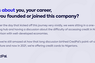 CredPal And How They Build the American Express of Africa; SkillFront