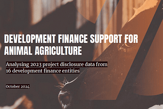Study on investment trends in the animal agriculture sector shows worrying results: activists…