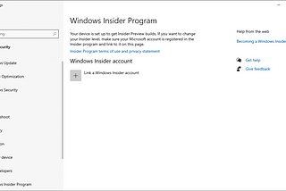 Installing Windows 10 May 2020 Update via Winodws Insider Program