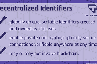Transmute Tech School 101: Decentralized Identifiers Provide Secure Supply Chain Visibility