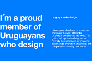 Uruguayans who design is a place to showcase the work of talented uruguayan designers to the world.