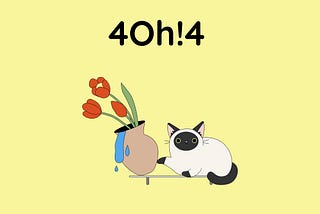 The classic 404 Error — Simplifying the navigation with words