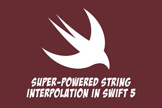 String interpolation in Swift 5