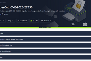 PaperCut: CVE-2023–27350-THM-Walkthrough-By-Reju-Kole