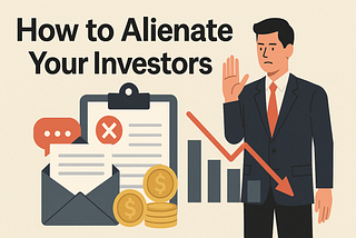 How to Alienate Your Investors (Without Even Realising It)