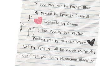 Not your average Valentine Playlist(s)