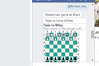 How to Play chess in Facebook messenger?