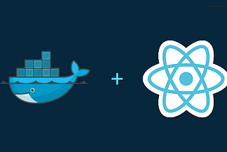 docker and react banner