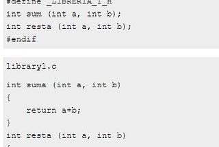 Static libraries