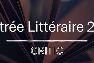 La Rentrée Littéraire 2024 : Éditions Critic