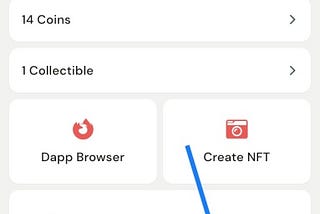 click on defi tab