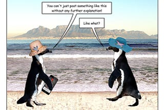 Pengcognito: Could have been worse. Could have been bagpipes.
