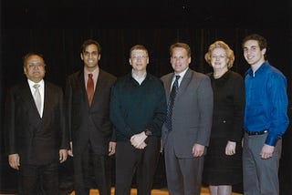 Niranjan Shah with Bill Gates