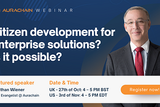 Webinar on citizen development for enterprise solutions