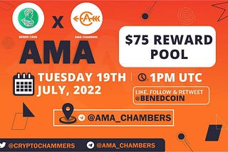 AMA RECAP BETWEEN AMA CHAMBERS AND BENED COIN