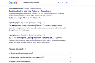 Grokking The Coding Interview