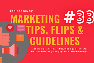 Marketing Tip 33.