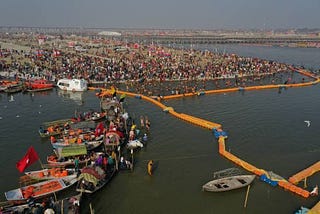 Kumbh Mela, the largest religious gathering in the world.