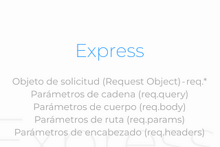 Express (Parte IV) — Objeto de solicitud (Request Object) — req.*