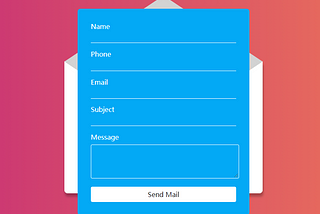 Contact form example image