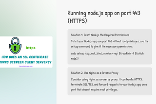 Running node.js app on port 443 (HTTPS)