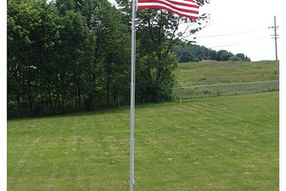 The origin of the flagpole