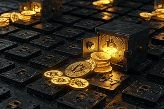 Visual representation of a dormant Bitcoin wallet unlocked after 14 years