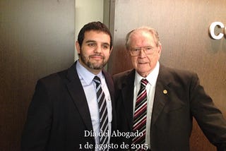 Prof. Dr. Juan Carlos Mendonça. Elegido abogado del año por el Colegio de Abogados del Paraguay el 1 de agosto de 2015