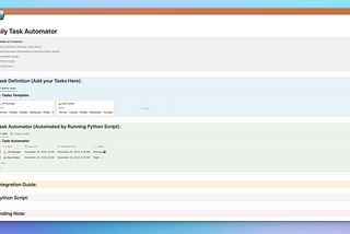 Recurring Task Notion Dashboard with Python API — Tutorial