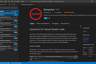 SonarLint — VS Code Extension for Code Quality