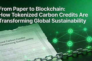 From Paper to Blockchain: How Tokenized Carbon Credits Are Transforming Global Sustainability